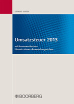 Professor Dr. Otto-Gerd Lippross, Rechtsanwalt und Steuerberater, und Dipl.-Finanzwirt Hans-Georg Janzen, Steuerberater, Hrsg. vom Steuerberaterverband Niedersachsen Sachsen-Anhalt e.V.:
Umsatzsteuer 2013 
