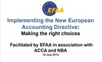Erfolgreiches Symposium der EFAA in Brüssel: Umsetzung der neuen europäischen Rechnungslegungsrichtlinie - Die richtige Wahl treffen