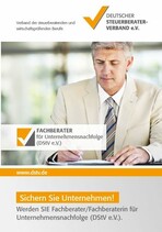 Gut qualifiziert sein – besser beraten können: Fachberater/in für Unternehmensnachfolge (DStV e.V.)